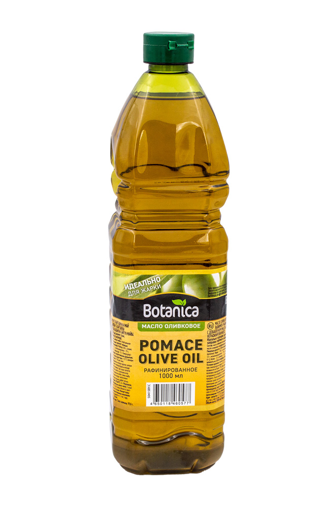 Оливковое масло из выжим. рафинированное с добавлением нерафинированного Botanica, 1000мл